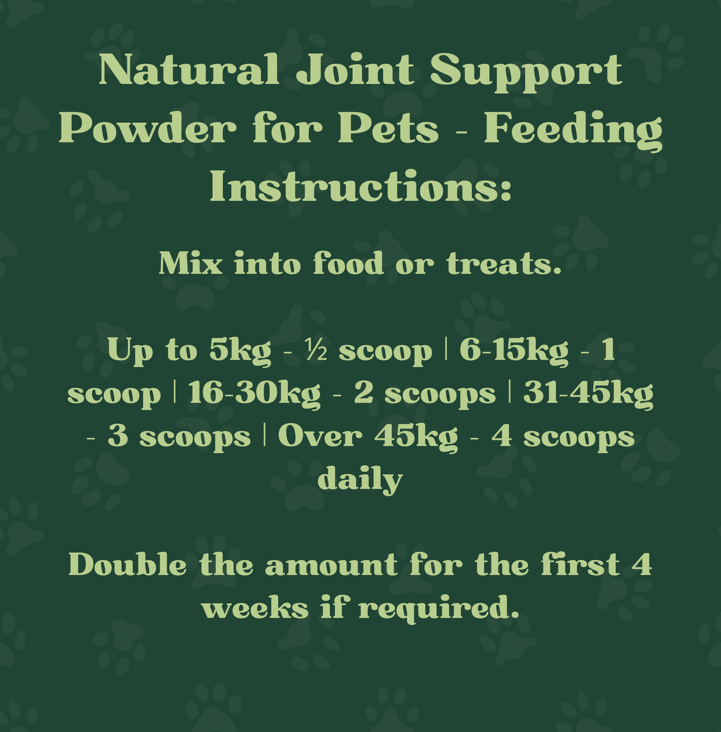 Natural Joint Support Powder for Pets | 150g