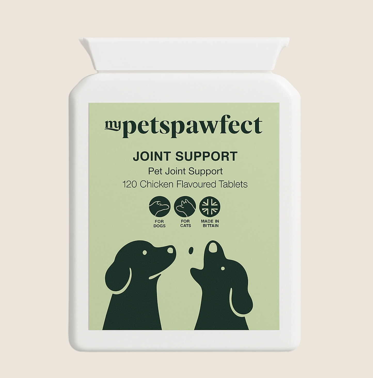Natural Joint Support Tablets for Pets | 120 Tablets