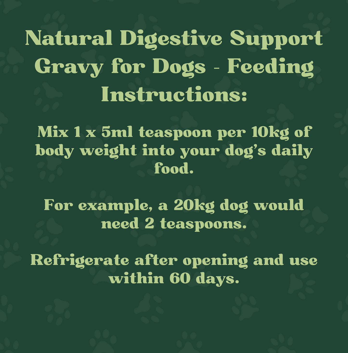 Natural Digestive Support Gravy for Dogs | 290ml
